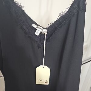 JODIFL Elegant Black Lace Chemise